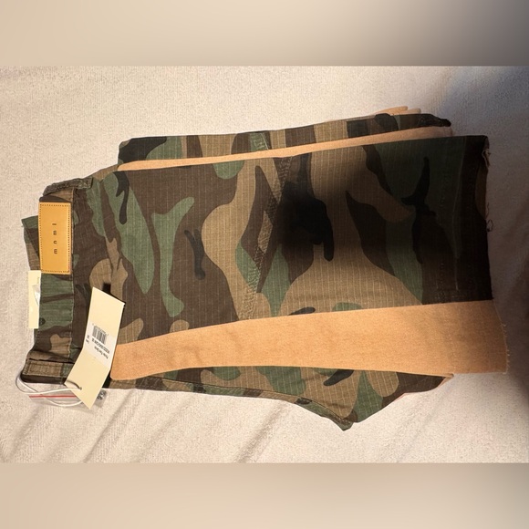 MNML Tan and Green Cargo Pants - Picture 5 of 7